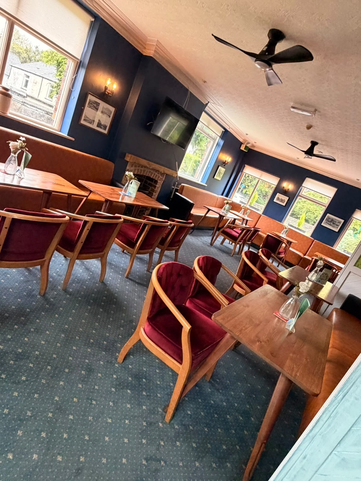 Spotless commercial dining space