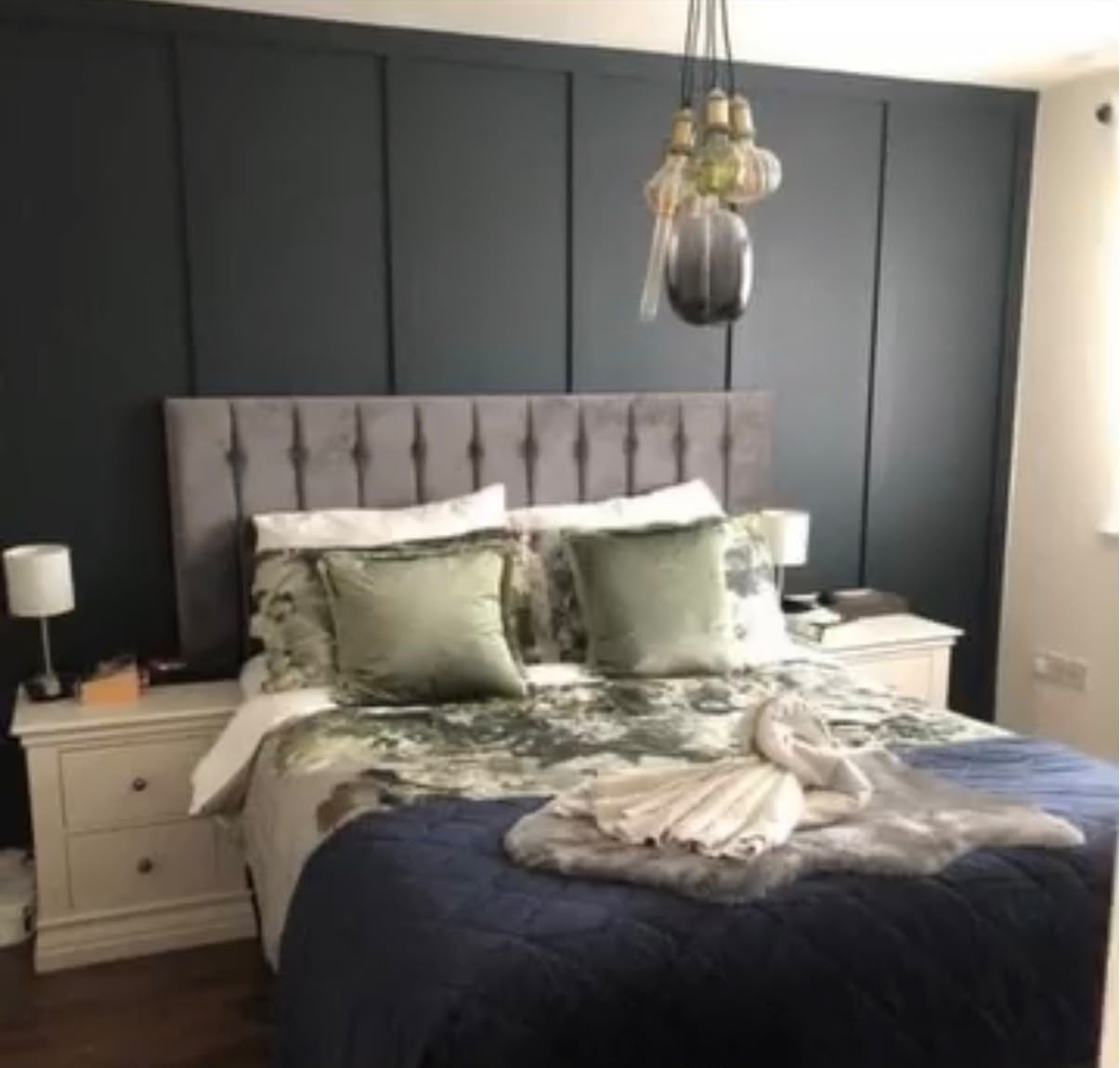 Sparkling clean bedroom after professional clean