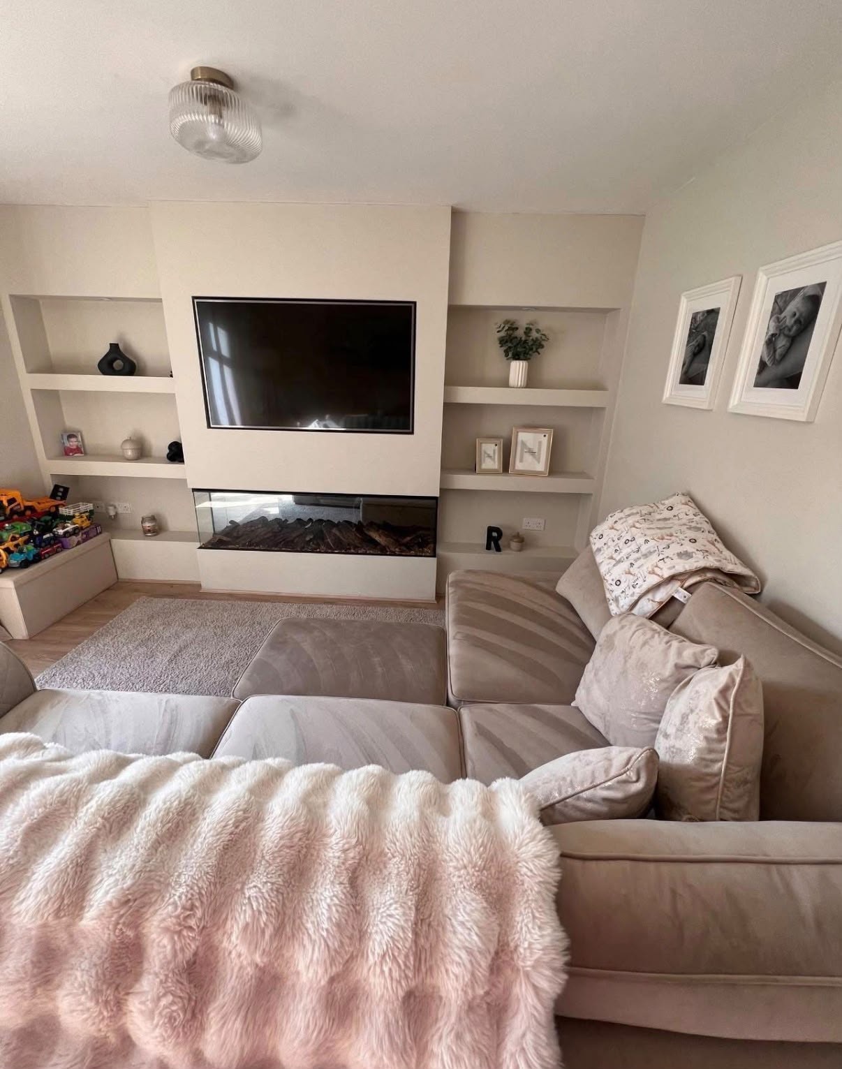 Clean and tidy living room after professional clean